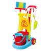PLAY Cleaning Wheel Trolley Set | Inspired Toy Playset with Mop & Cleaning Accessories | Housekeeping Broom Mop, Organizing Stand Cleaning Tools | 8-PCS Mop & Dustpan for Children - 2.75 Pounds view 2