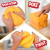 Extra Large Squishy Squeeze Cheese Block, Gag Gifts Funny Adult, 4.25 Inch Giant Stress Ball, Fidget Sensory Toy for Kids view 2