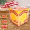 Extra Large Squishy Squeeze Cheese Block, Gag Gifts Funny Adult, 4.25 Inch Giant Stress Ball, Fidget Sensory Toy for Kids view 3