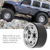 Alomejor 4PCS 1.9in RC Rims RC Wheel Rim Universal Fit Strong Support 8 Spokes Wheel Rim Set for Axial SCX10 II III (Silver) view 3
