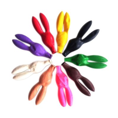 30Pcs Rabbit Ear Balloons Decor for Boy Girl Reusable Birthday Decorations Cute Mixed Colors for Photo Props and Celebrations