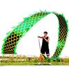 8 Meters (26.2 FT) Square Exercise Dragon Poi with 340g Weighted Ball and 1.2 Meters Swing Rope, Outdoor Flinging Fitness Dragon Dance Wu Long 3D Dragon Ribbon Streamer (Golden Green Dragon) view 1