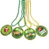 afson 12Pcs Super Bowl Football Bead Necklaces Party Medal Necklaces Sports Event Football Necklace Party Supplies view 1