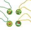 afson 12Pcs Super Bowl Football Bead Necklaces Party Medal Necklaces Sports Event Football Necklace Party Supplies view 3