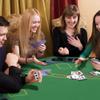 Soozier Poker Table Foldable 47" Octagon Casino Table Blackjack Texas Holdem Poker Table for 8 Players with Chips Tray and Cup Holders, Green view 2