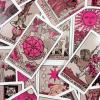 FINLALO Tarot Cards Board Game, 78Pcs Original Tarot Card, Waite Tarot Board Game Cards, Fortune Telling Game, Pink Tarot Cards, Gifts for Tarot Card Lovers view 4