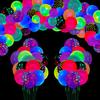 109 PCS UV Neon Balloons Black Light Balloons Glow in The Dark Balloon Blacklight Reactive Fluorescent Polka Dot Stars Latex Balloon Assorted Colors Light Up Neon Party Supplies Glow Party Decorations view 1