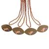 afson 12Pcs Football Necklaces Event Pendant Party Beads Super Bowl Sports Football Bead Necklaces Party Supplies, brown view 1
