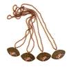 afson 12Pcs Football Necklaces Event Pendant Party Beads Super Bowl Sports Football Bead Necklaces Party Supplies, brown view 4