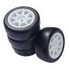 4Pcs 58Mm Tires 12Mm Hex Wheels with Sponge for 1/10 1/12 RC Drift Car 3Racing for Sakura M4 M5 MST TCR for Tamiya M04 M05 Modification Accessories view 1