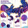 Cessfle 12" Prefilled Easter Dragon Eggs with 3D Printed Dragons Inside, 3D Printer Articulated Crystal Fidget Toy, Easter Basket Stuffers for 5-7 4-6 8-12 Year Old Boys Kid Teen Girls Adult view 3