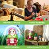 AEVVV Thumbelina Fairy Nesting Dolls Set 5 pcs - Russian Wooden Matryoshka - Handmade and Hand Painted Baboushka Nesting Dolls view 4