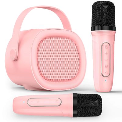LENRUE Karaoke Machine for Kids, Birthday Gifts for Girls Boys Teens with Wireless Microphone, Colored Lights, Trendy Stuff Gifts for 3, 4, 5, 6, 7, 8, 9, 10 +Year Old