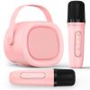 LENRUE Karaoke Machine for Kids, Birthday Gifts for Girls Boys Teens with Wireless Microphone, Colored Lights, Trendy Stuff Gifts for 3, 4, 5, 6, 7, 8, 9, 10 +Year Old