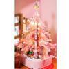 Aetheria Crystal Christmas Tree Music Box Building Set with Light, 675Pcs MOC DIY Assembly Pink Music Box Bricks Set, 2026 Construction view 3