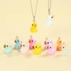 100pcs Luminous Mini Ducks,15 mm Dollhouse Dcor Resin Ducks Glow in The Dark for Aquarium Decor Micro Fairy Garden Landscape Hide,Seek Party Toys,Craft Making and Ornament Scrapbooking (Multicolour) view 3