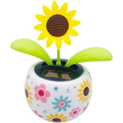 Sunflower Solar Dancing Flower Solar Dancing Solar Toys, Solar Powered Swinging Animated Dancer Toy Office Desk Car Decoration for Car, Funny Ornaments, Solar Power Kits