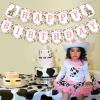Fangleland Cowgirl Birthday Banner Party Decorations Pink, Western Cowgirl Theme Happy Birthday Banner for 1 2 3 4 Year Old Girl, Wild West Rodeo 1st 2nd 3rd Bday Party Supplies view 4