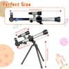 Telescope for Kids 8-12 - Beginner Astronomy Spyglass Telescopic Wish Compass,20x 30x 40x Magnification, Portable for Travel, Gift&Toy for Girls Boys Christmas Double view 4