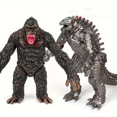 HANBO Dinosaur Toys,Monster Figure Toys,The King of Monster, Best Gift for Boys Girls (King Open Mouth&Steel G)