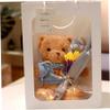 Bear Clothes, Tee Bear Hoodie Fit for 6-8inch Bears,2Pcs Stuffed Animal Outfit Girl Boy Plush Doll Hooded Sweater Clothes Cartoon DIY Decorative Clothes for Stuffed Animals view 2
