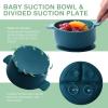 Dandat 24 Pcs Silicone Baby Feeding Set,6 Baby Toddler Suction Bowls 6 Divided Suction Plates with 6 Forks 6 Spoons, Utensils Set for Weaning Infant Feeding and Eating, 6 Styles(Vivid Color) view 3