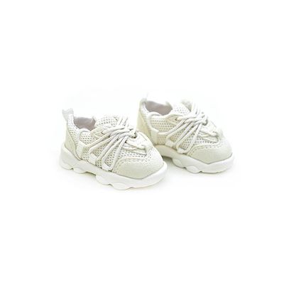 niannyyhouse 15cm Plush Doll Shoes 1/6BJD Sneakers 30cm Ball Jointed Dolls Accessories Dress Up (White)