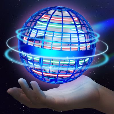 Sosuy 2026 Flying Orb Ball for Kids, Magical Hover Galaxy Cosmic Boomerang Space Floating Mini Hand Rotating Drone Stocking Stuffer Xmas Toys for Boys Girls Teen Age 6 7 8 9 10+ Blue