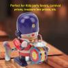 Keenso Wind Up Vintage Robot Toy,Clockwork Walking Drummer for Adult Kids Gift view 4