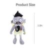 3 PCS PVZ Plant and Zombies Plush Toy Stuffed Soft Doll, 2025 Upgraded Rock Roll Zombie, Bullfight Zombie, God Light Zombie Plush Figure Toy view 2
