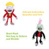 3 PCS PVZ Plant and Zombies Plush Toy Stuffed Soft Doll, 2025 Upgraded Rock Roll Zombie, Bullfight Zombie, God Light Zombie Plush Figure Toy view 3