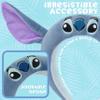 Disney Stitch Girls Headband with Ears Cute Hair Accessories Kids Teenagers for Skincare Fancy Dress Parties, Stitch Gifts view 3