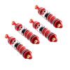 Mesimsple Alloy Shocks for MJX 16208 16209 16210 for H16BM H16GT H16DR H16 Front Rear Shock 1/16 Series Upgrades Part Red view 1