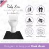 Tidy Lou Disposable Toilet Mats for a Hygienic & Stress-Free Home Bathroom Experience  Great for Children & Adults  Conceals Stains (Black), Absorbent, Non-Slip, U-Shape, Catches Dust/Hair - 25 Pack view 2