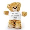SpreadPassion Daughter Teddy Bear, Until we Hug Again, let This Bear be My arms, Birthday Christmas Basket Gag Gift Idea view 1