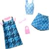 Barbie Fashions Clothing Set, 2 Denim Outfits for Fashion Doll Include Dress, Top & Shorts & 2 Accessories view 1