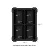 MEEPLE HOUSE UNIQ TRAY SYSTEM Token Four-Cell Box for Board Game Pieces, Meeples, Dice, Tokens (5 Modular Trays with a Transparent Removable lid) view 4