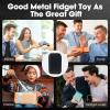 JUDIXY Fidget Slider 3 Layer EDC Gadgets Toy, Metal Magnetic Haptic Fidget Toys for Adults Anxiety/ADHD/Stress Relief, Gift for Boyfriend, Husband and Father (Black) view 3