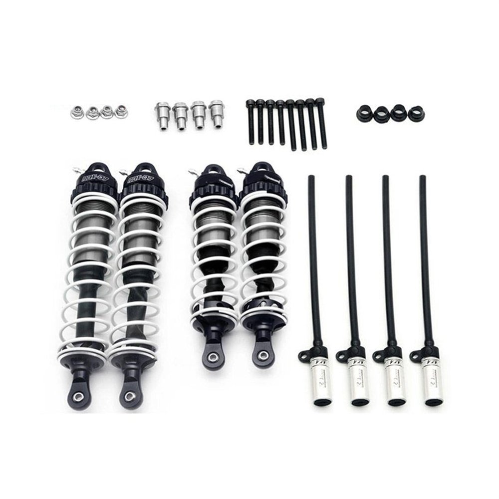 DAYUDDRICAR RC Car Shock Absorber, For ZD-Racing 1/7 RC Car Metal Adjustable Hydraulic Shock Absorber Set Replacement For ZD-Racing 1/7 EX07 Car Upgrade Accessoreis