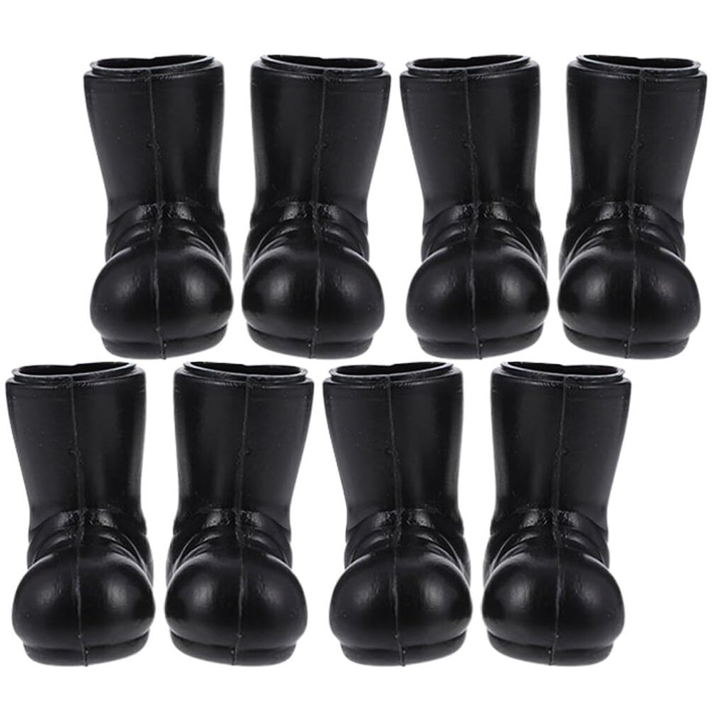 BESTOYARD Mini Santa Boots 12 Pairs Mini Santa Claus Shoes Model Gnome Shoes Toys Stocking Stuffers Party Favors Dollhouse Decorations