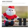 BESTOYARD Mini Santa Boots 12 Pairs Mini Santa Claus Shoes Model Gnome Shoes Toys Stocking Stuffers Party Favors Dollhouse Decorations view 3