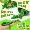 TBOLINE 12" 3D Printed Dragon Egg, Cool 3D Printer Articulated Crystal Dragon Toy for Boys Kid Teen, Animals Fidget Toy Dinosaur Eggs for 5-7 4-6 8-12 Year Old Boys Kid Girls view 3
