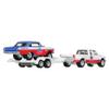 Hot Wheels Team Transport '63 Chevy Nova & '88 Chevy Silverado Die-Cast Vehicle Set, Race Car with Trailer, VP Racing, 1:64 Scale Model view 2