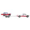Hot Wheels Team Transport '63 Chevy Nova & '88 Chevy Silverado Die-Cast Vehicle Set, Race Car with Trailer, VP Racing, 1:64 Scale Model view 4