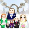 AEVVV Wedding Matryoshka Russian Nesting Dolls Set 7 pcs view 2
