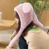 Animal Hat with Ears Moving Jumping Up Plush Dinosaur Funny Cap for Women Girl Dress Up Cosplay Christmas Party Holiday Hat view 3