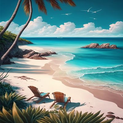 1000 Piece Adult Jigsaw Puzzle - Painted Beach Vacation Wooden Rounded Corner Color Jigsaw Puzzle for Beginners, Great Gift for Framing, Multi-Color Jigsaw Puzzle
