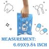 Oringaga 50 Tooth Goodie Bags Teeth Themed Birthday Baby Shower First Milk Tooth Party Gender Revealed Party Decorations Supplies Decor Plastic Candy Bag view 2