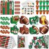 BenLouis 120Pcs Football Party Favors Sports Theme Party Pencils Stickers School Stationery Bulk for Kids Football Birthday Party Team Gift Goodie Bag Fillers Classroom games Rewards Supplies view 1
