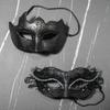 BCARICH Masquerade Masks For Couples, Women Cosplay Mask with Rhinestone and Venetian Style Men Mask for Mardi Gras Halloween view 2